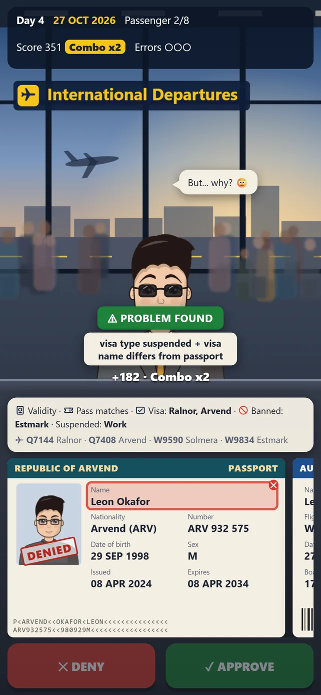 Airport Simulator: screen 4