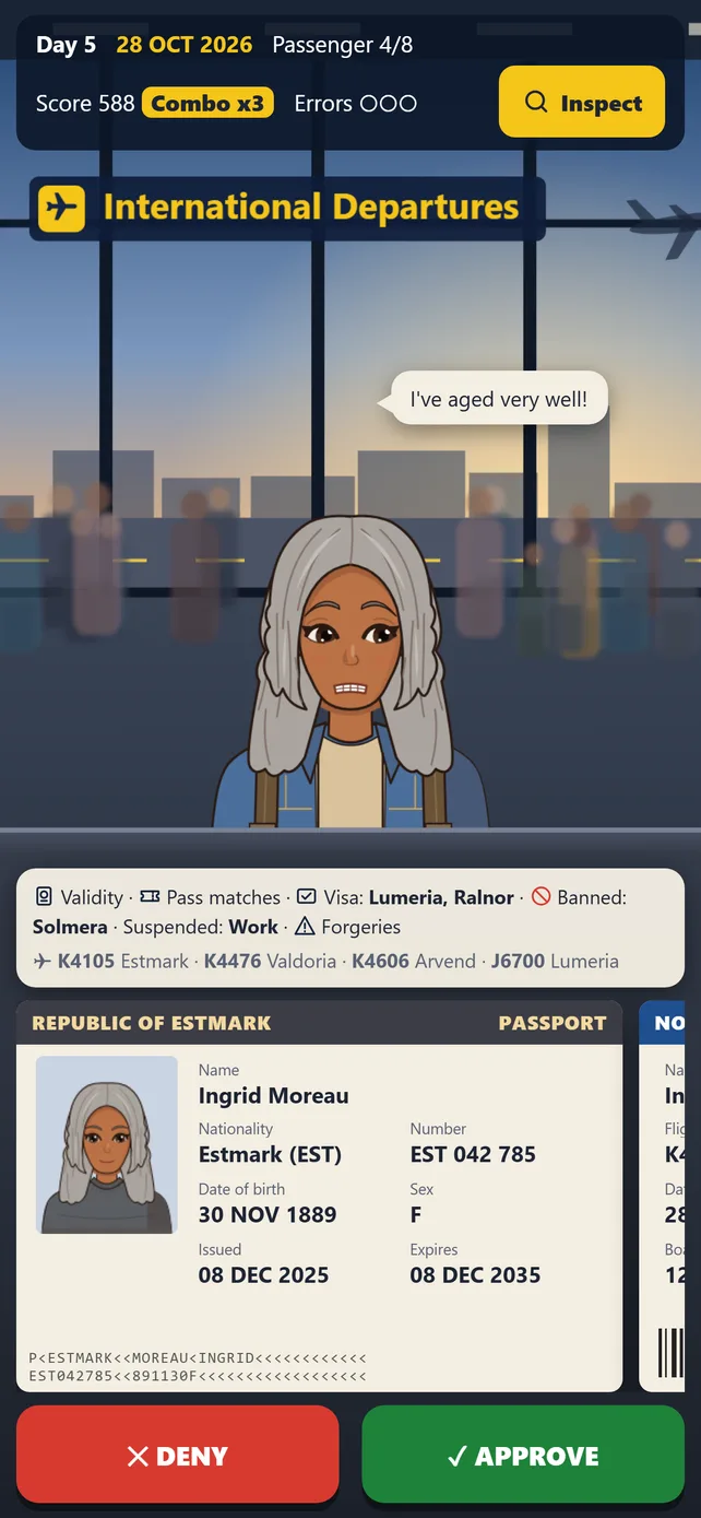 Airport Simulator: screen 6