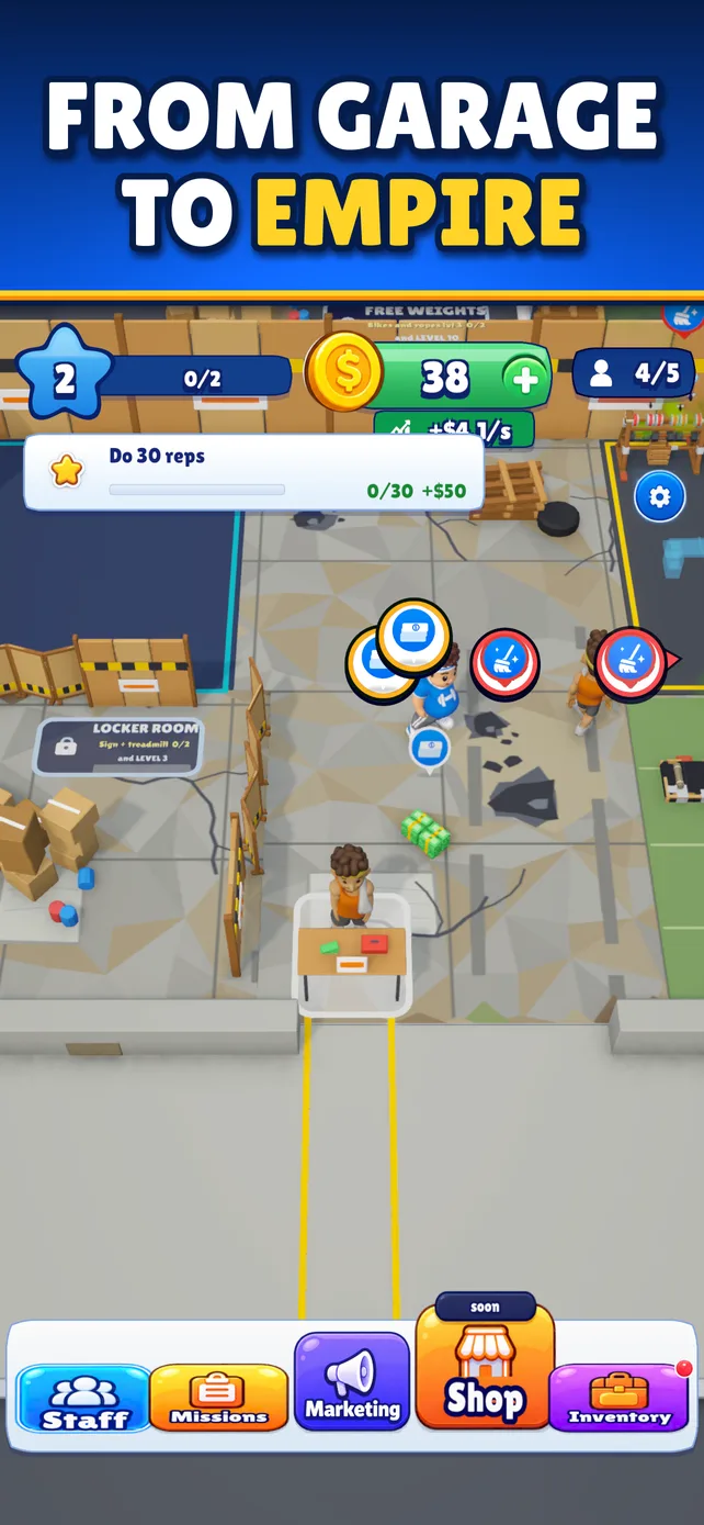 My Gym Empire: screen 2